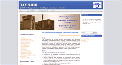 Desktop Screenshot of iav2010.unile.it